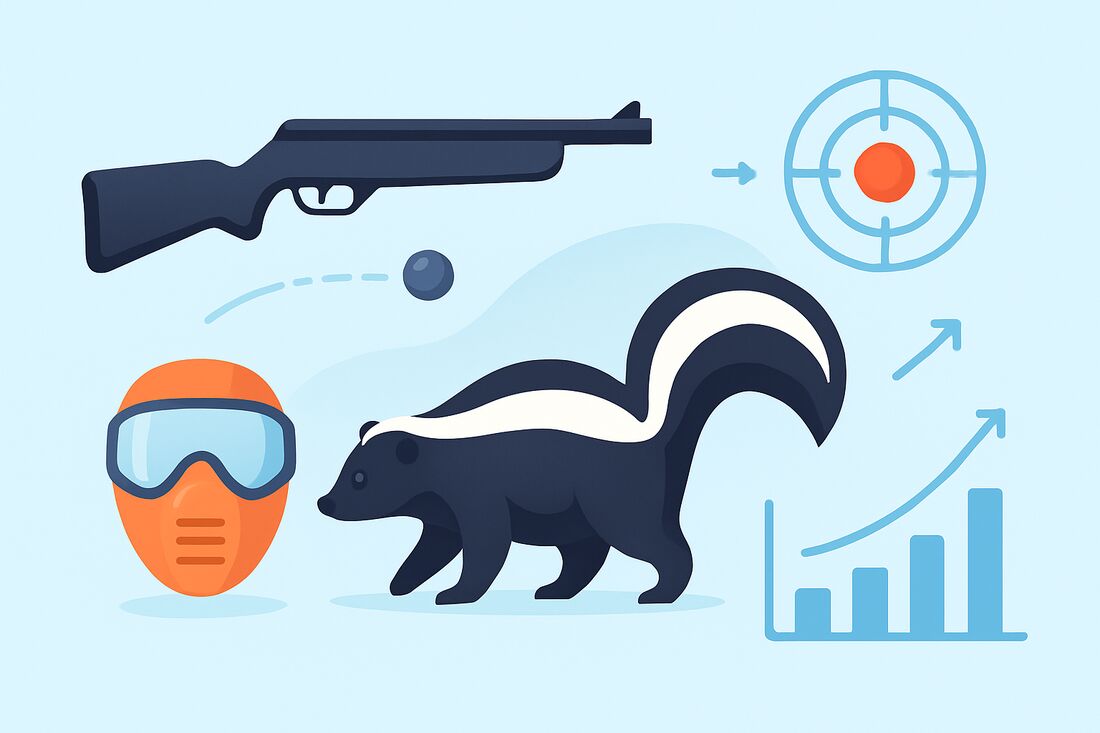 can a pellet gun kill a skunk