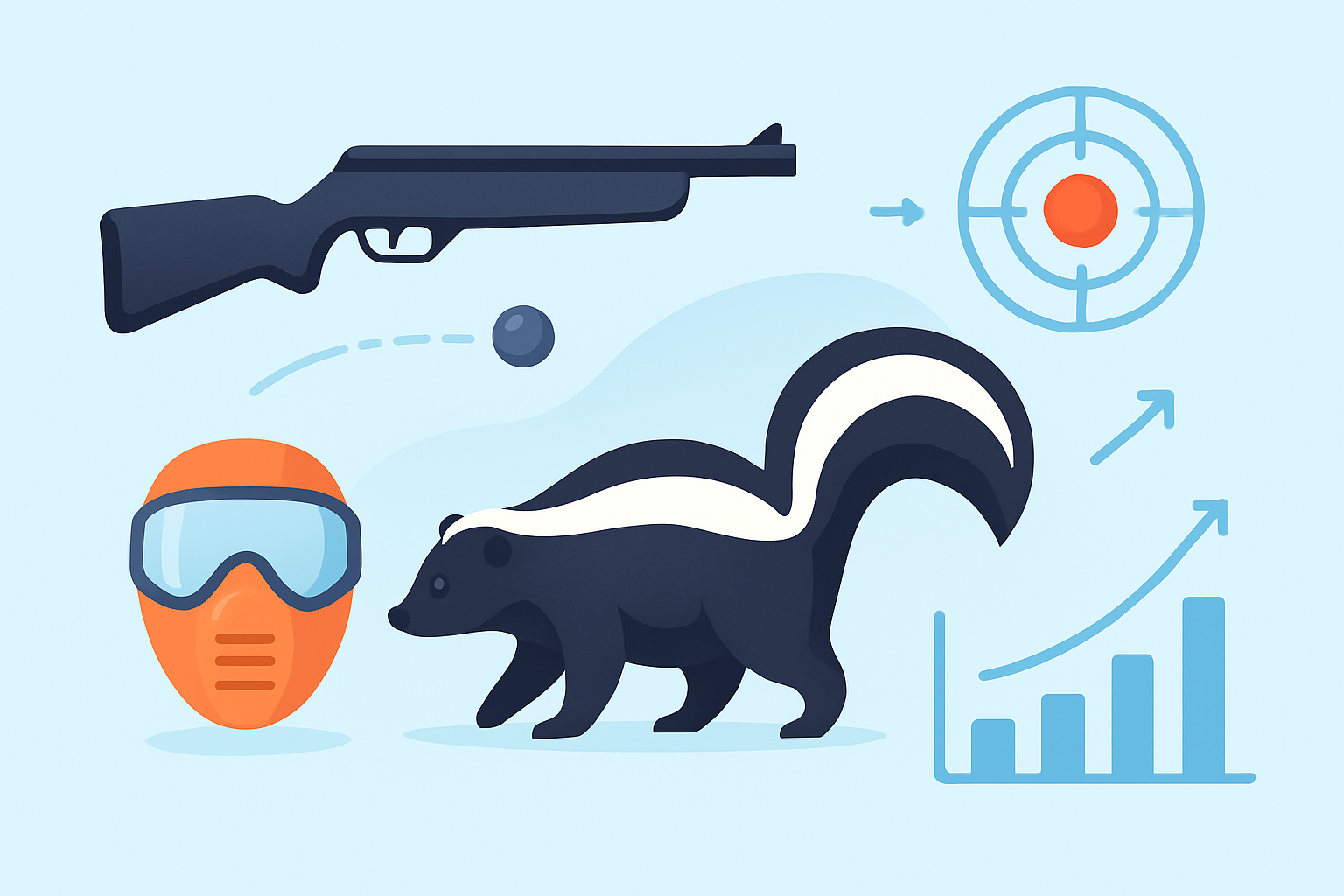 can a pellet gun kill a skunk