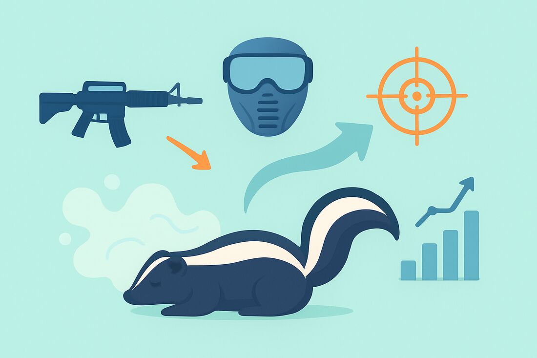 can a skunk spray after it's dead
