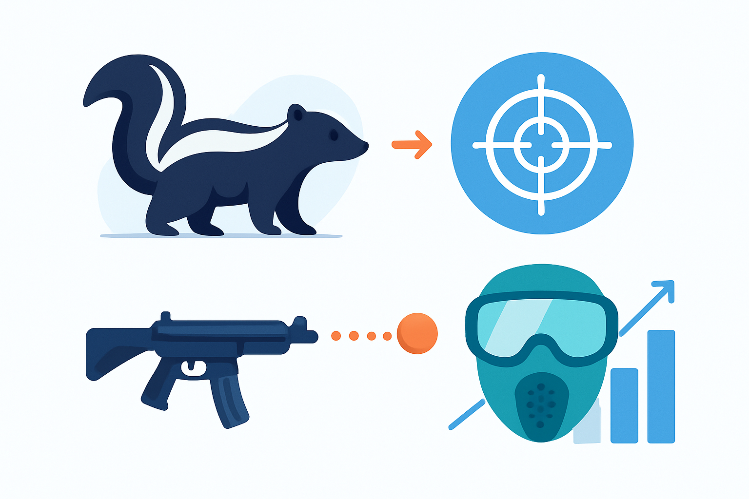 how to avoid getting sprayed by a skunk