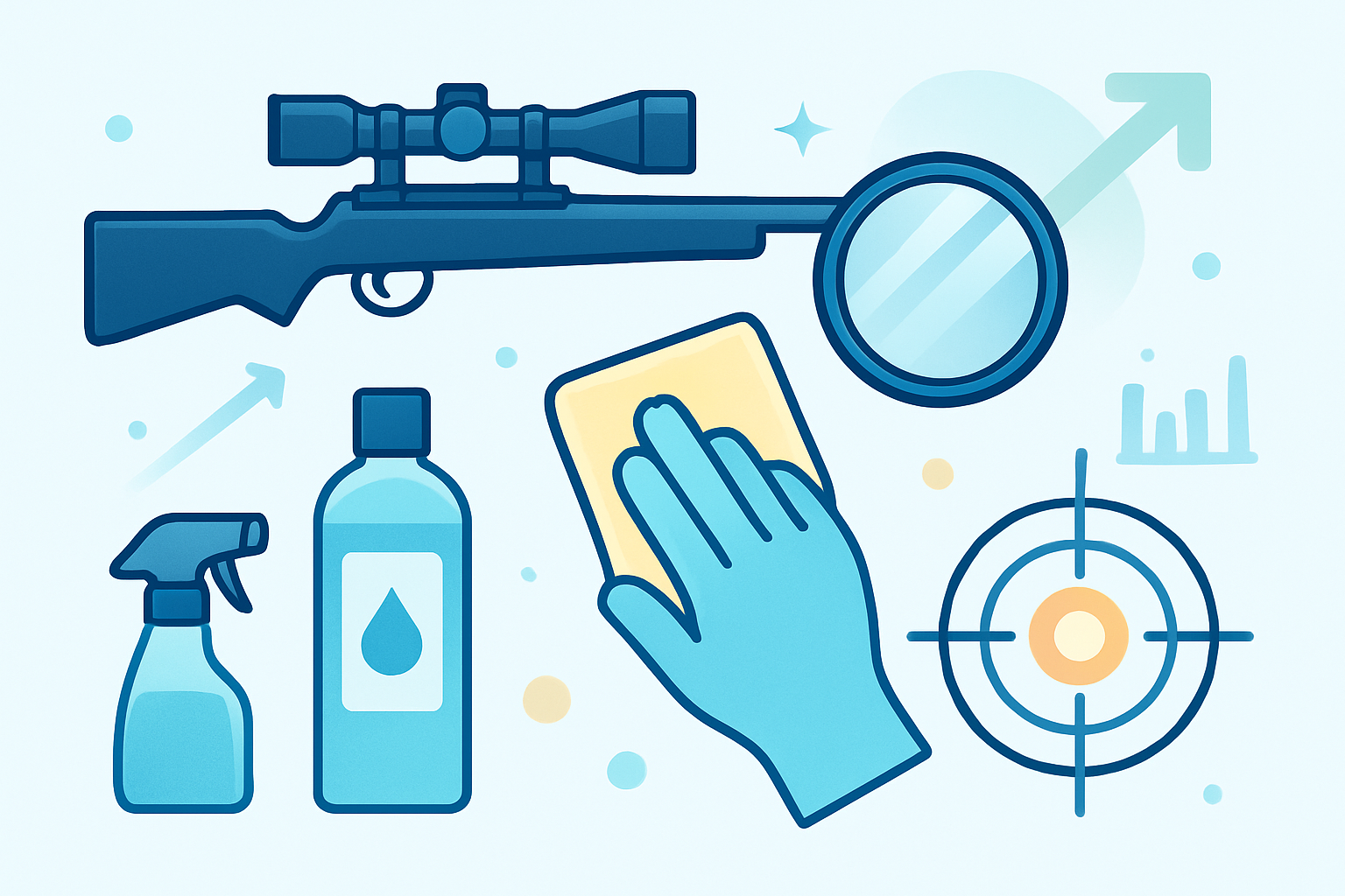 how to clean scope lens