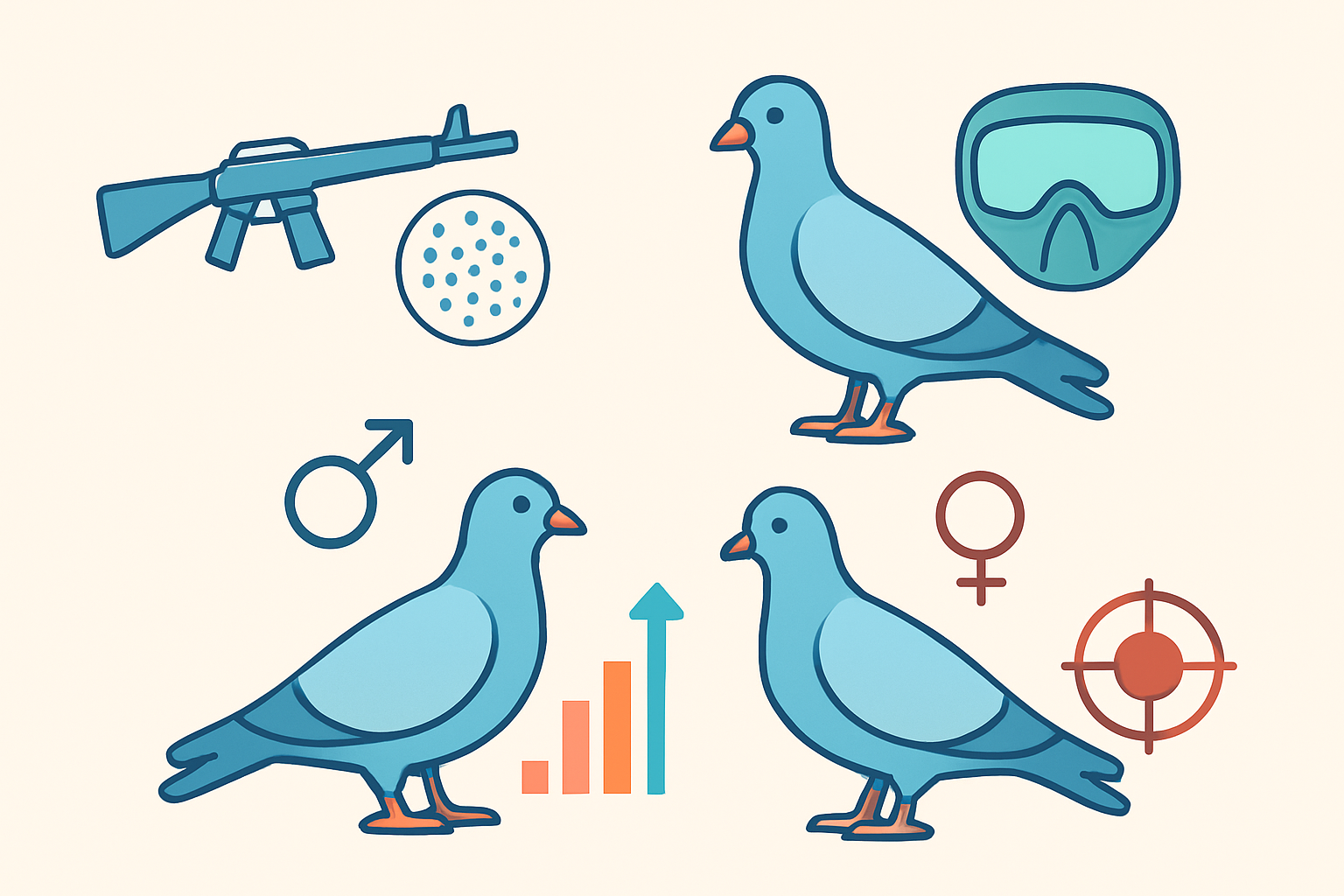 how to tell male and female pigeons apart