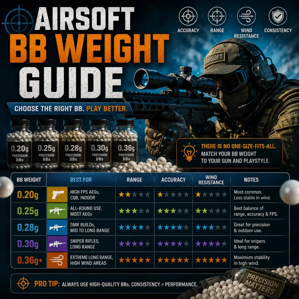 Airsoft BB Weight Guide